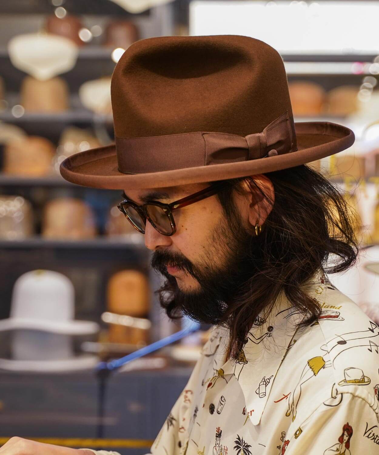 超美品 THE FAT HATTER ハット STETSON Borsalino | labiela.com