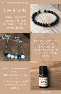 LJ Turtle Aromatherapy & Accessories Protection & Purification | Amethyst & Lava Stone