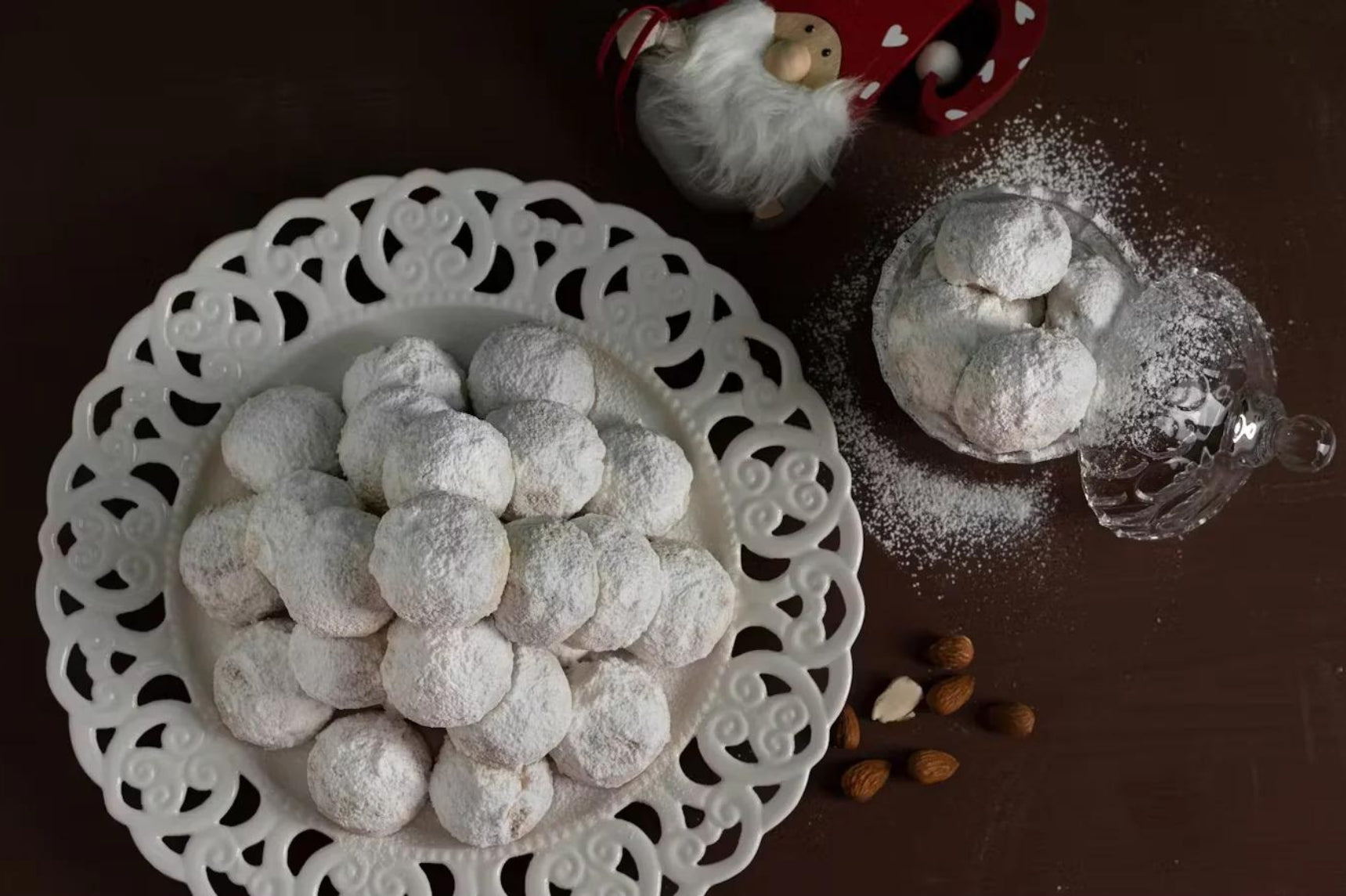 Kourabiedes, les délicieux biscuits de Noël aux amandes!