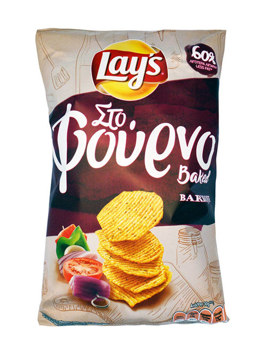 Greek Products Chips Oven Baked Barbecue 105g Lays