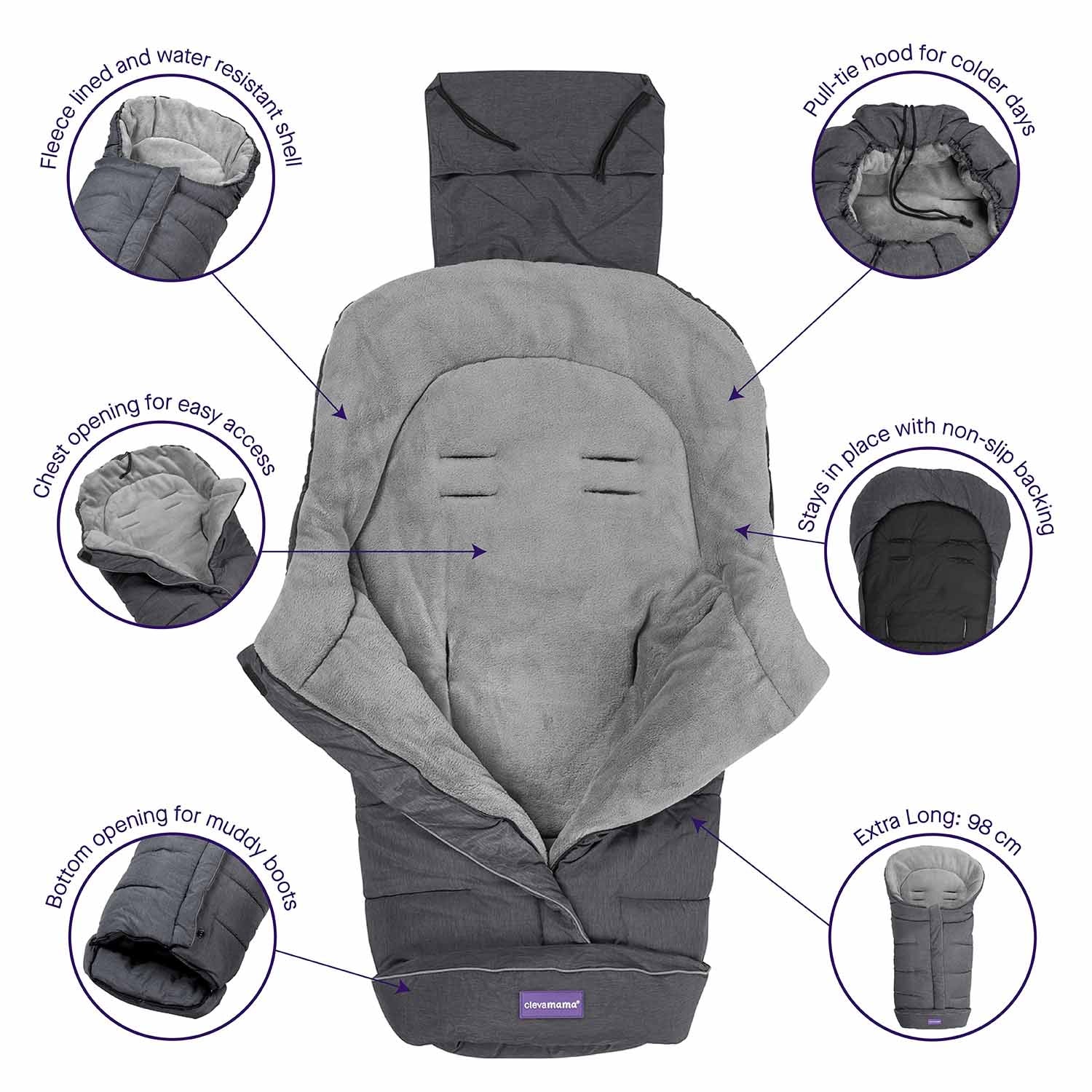 clevamama universal footmuff