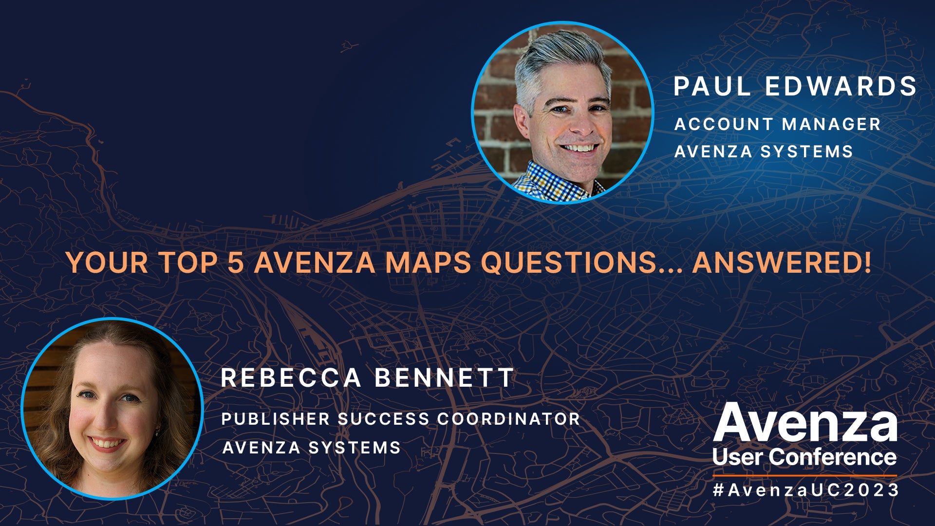 Avenza UC Speaker - Paul Edwards and Rebecca Bennett