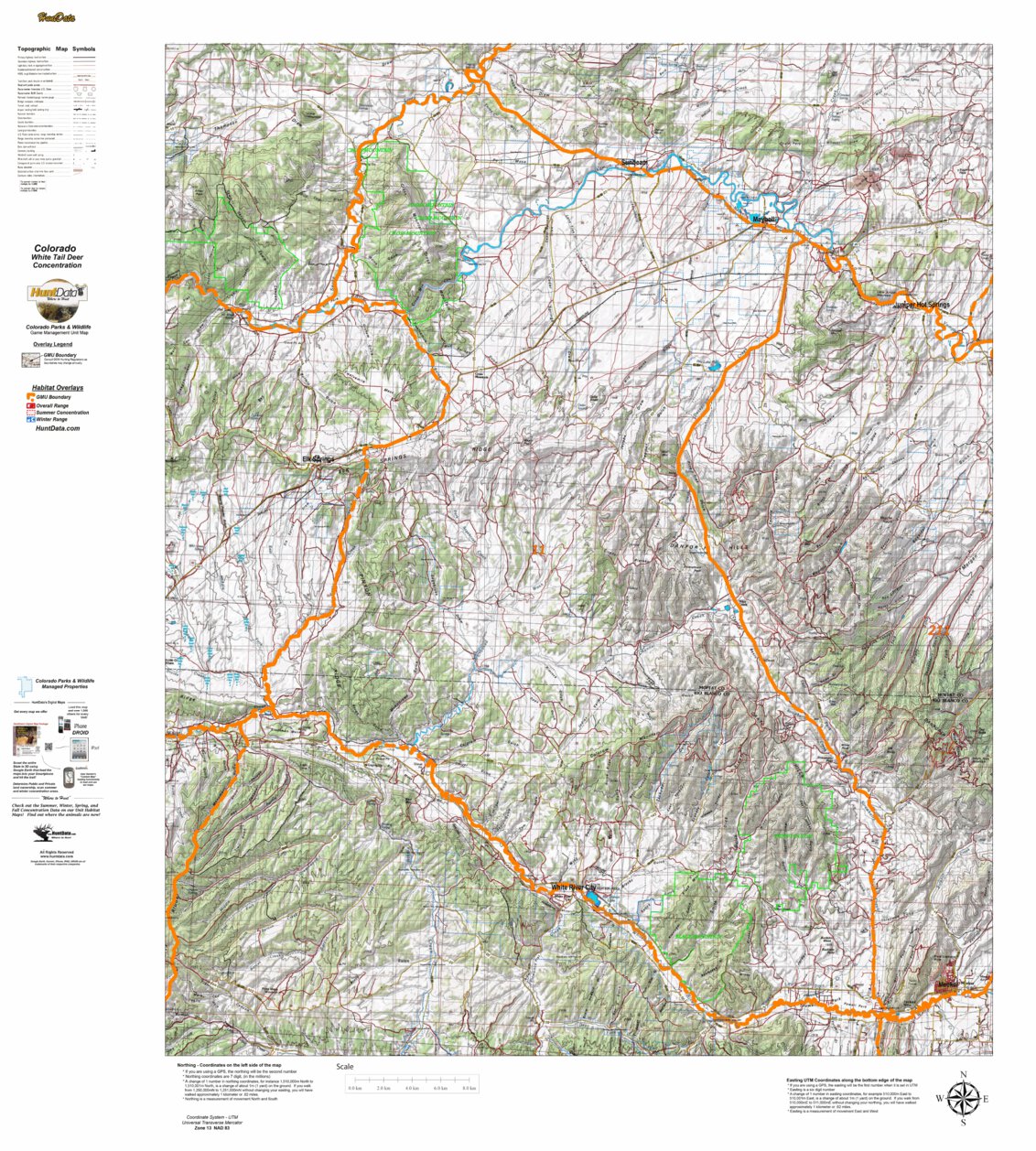 CO_11_White_Tail_Deer_Habitat map by Colorado HuntData LLC | Avenza Maps