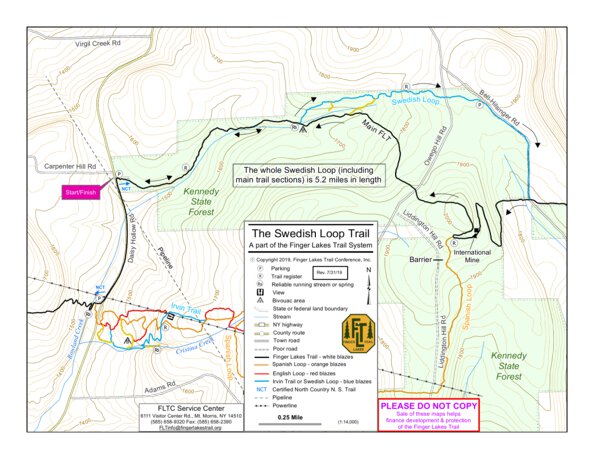 SwL - Swedish Loop Map by Finger Lakes Trail Conference | Avenza Maps