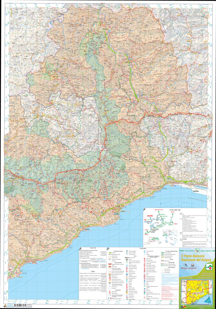 Parco Naturale Regionale del Beigua 1:30000 map by Geo4map | Avenza Maps