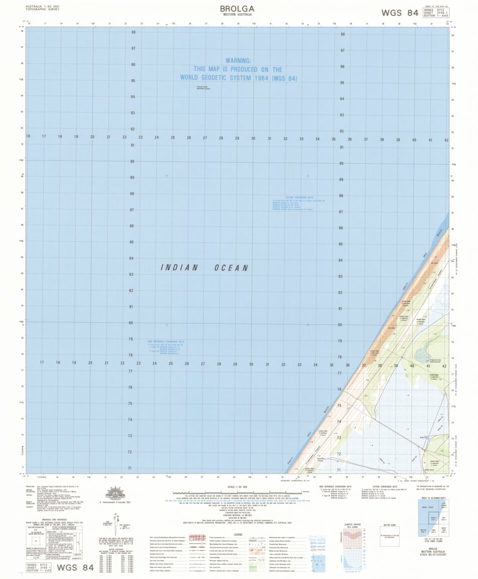 Brolga (3159-1) Map by Geoscience Australia | Avenza Maps