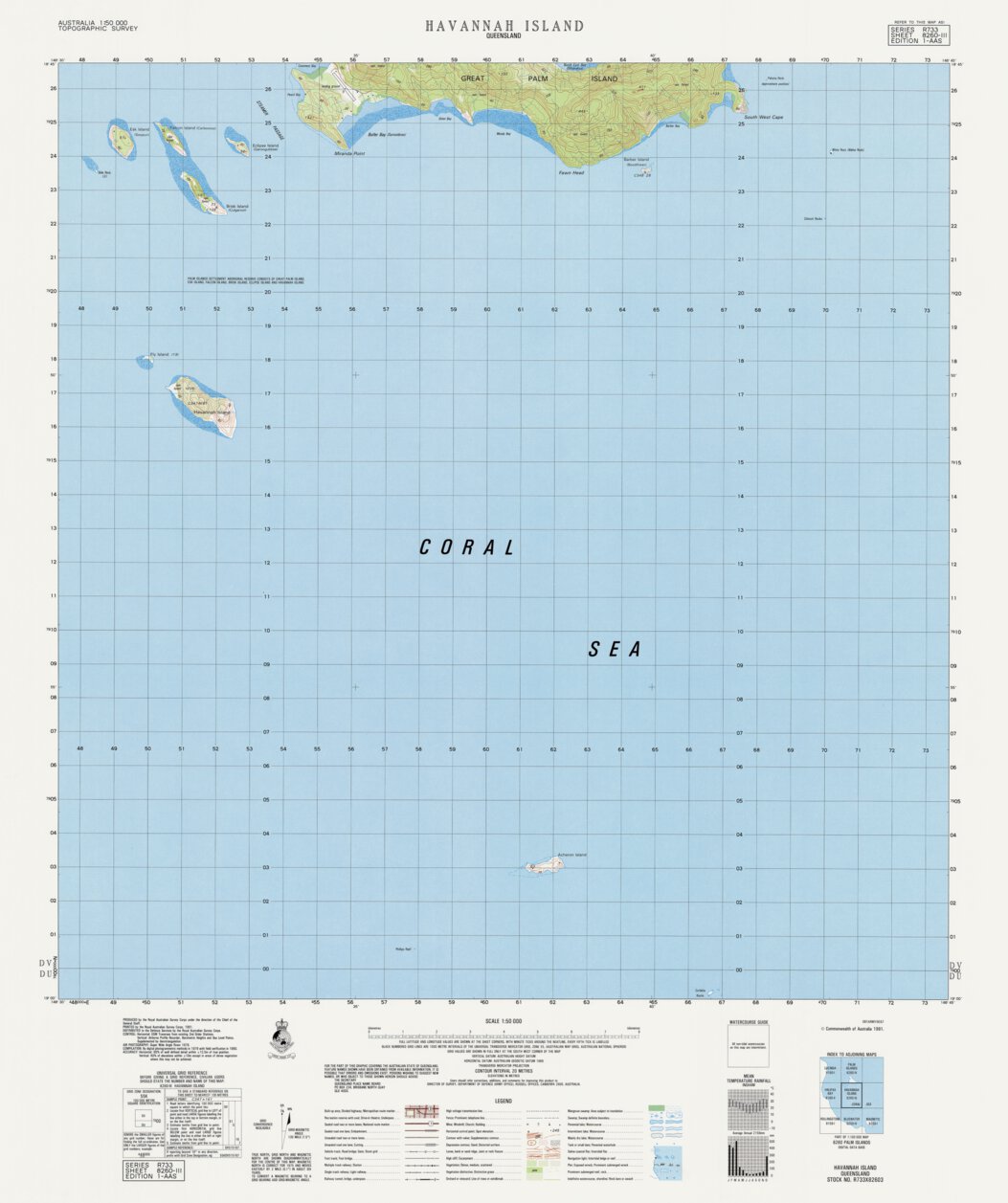Havannah Island (8260-3) Map by Geoscience Australia | Avenza Maps