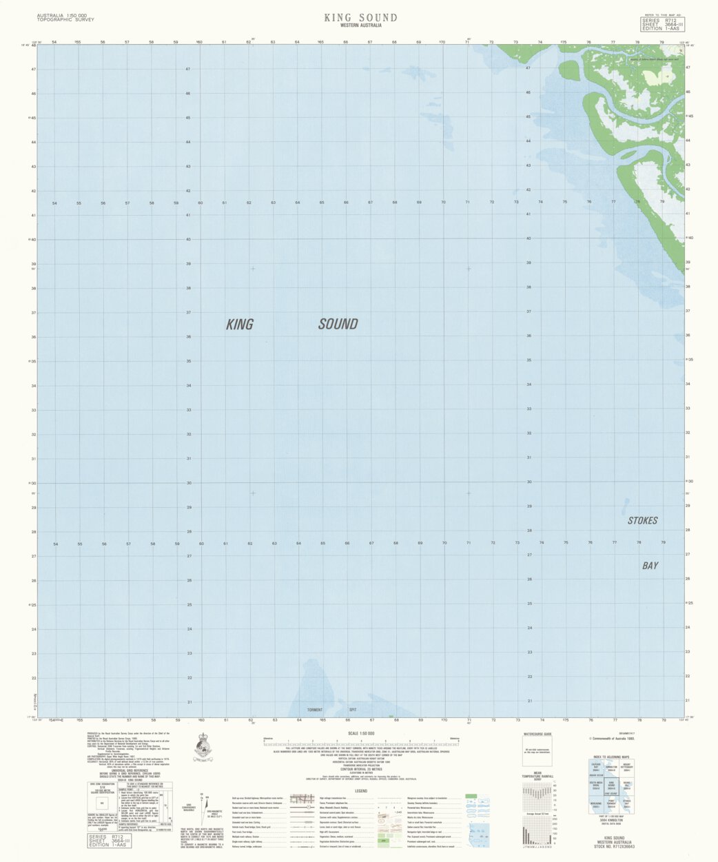 King Sound (3664-3) Map by Geoscience Australia | Avenza Maps