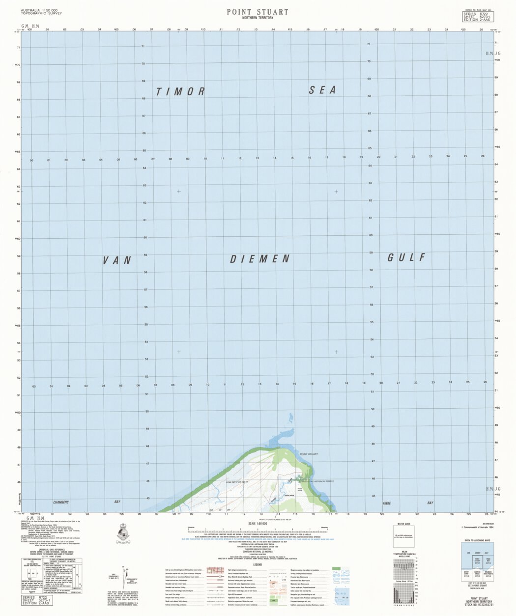 Point Stuart (5273-1) Map by Geoscience Australia | Avenza Maps
