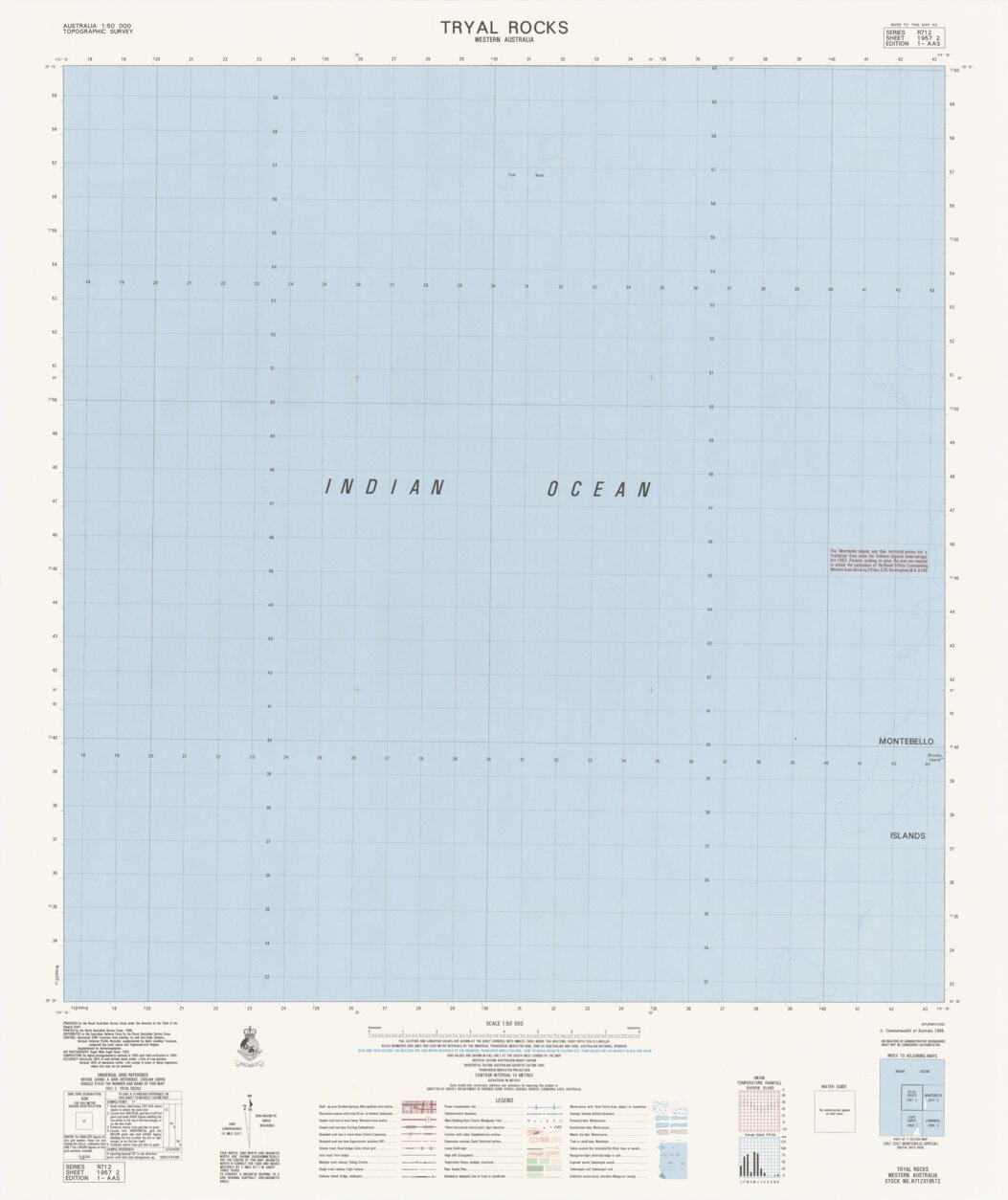 Tryal Rocks (1957-2) Map by Geoscience Australia | Avenza Maps