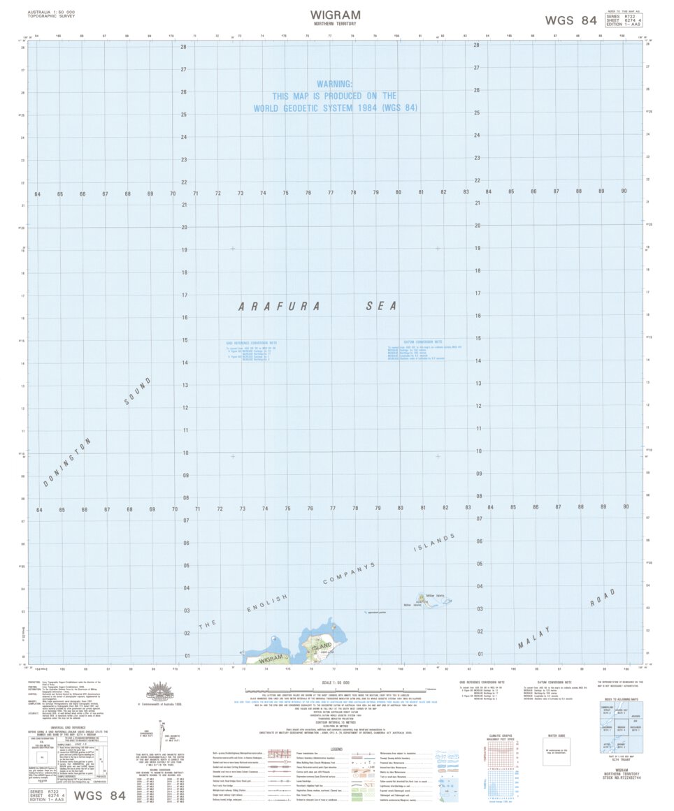 Wigram (6274-4) Map by Geoscience Australia | Avenza Maps