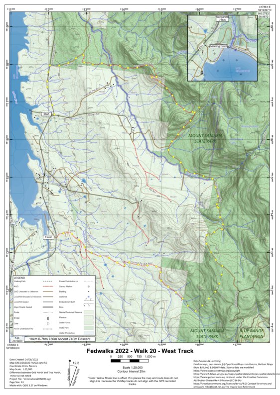 Fedwalks2022 Walk20 West Track Map By Martin Norris Avenza Maps 