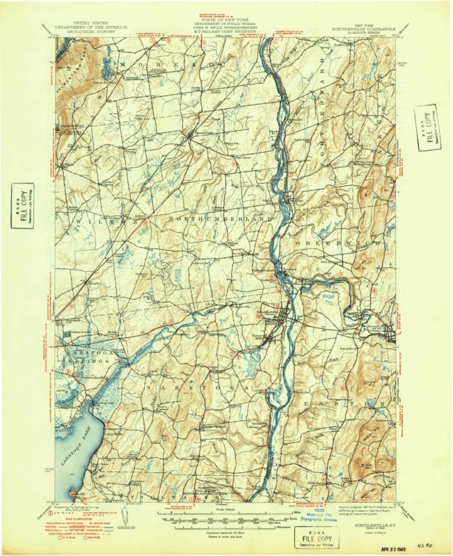 United States Geological Survey Shuylerville Ny 1949 62500 Scale Digital Map 37049047908508 ?v=1702902002