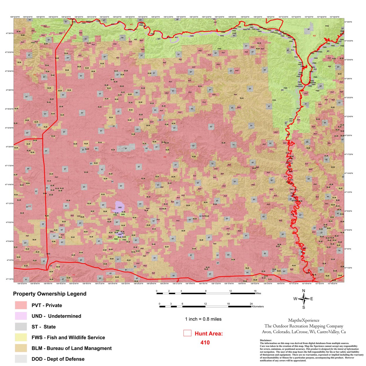 Montana Hunt District 410 Hunt Montana Map by Map the Xperience