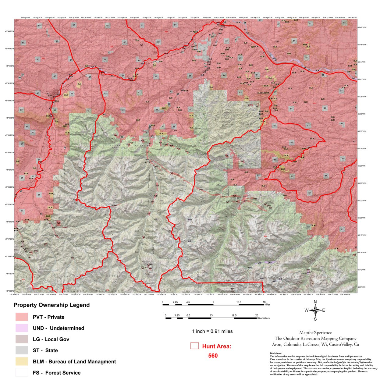 Montana Hunt District 560 Hunt Montana Map by Map the Xperience