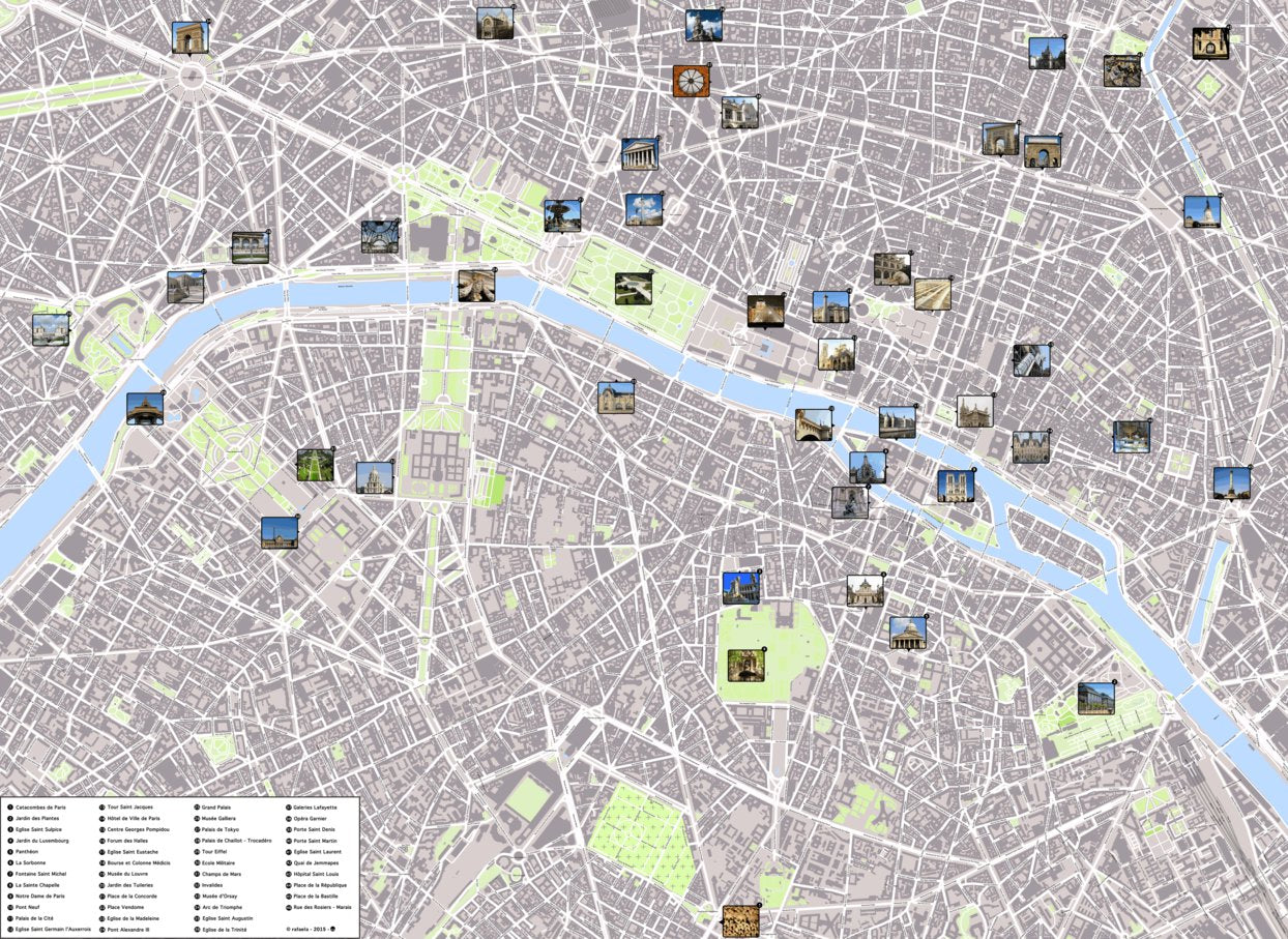 Paris Picture Map by RAFAELA 1777 | Avenza Maps