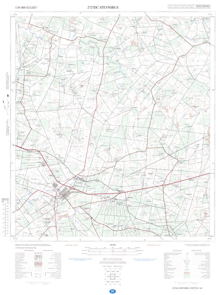 2727DC STEYNSRUS map by Chief Directorate: National Geo-spatial ...