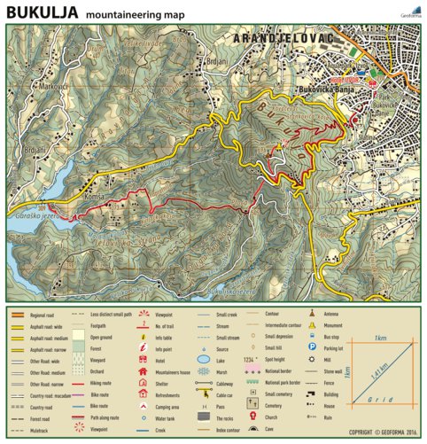 Bukulja Mountaineering Map By Geoforma Fze Avenza Maps