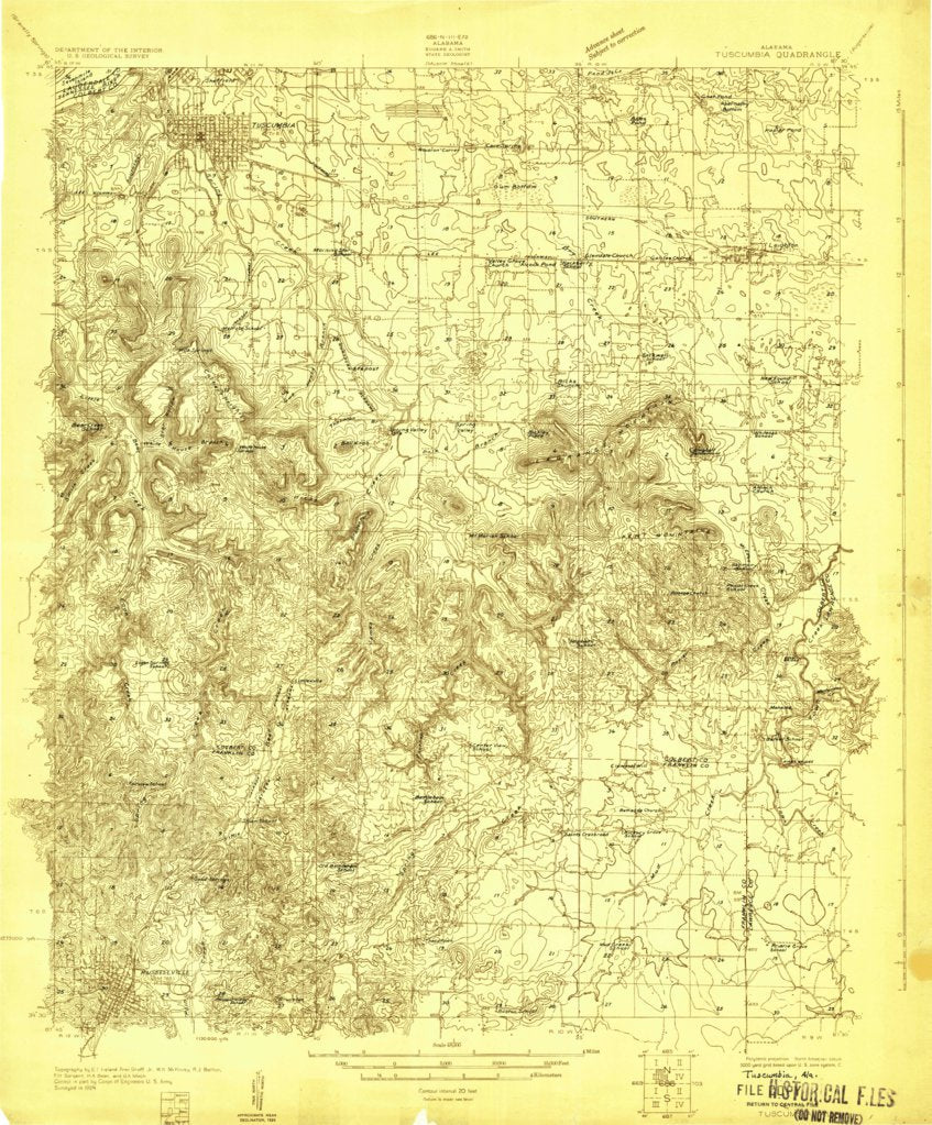 Tuscumbia Al 1924 48000 Scale Map By United States Geological Survey Avenza Maps 1705