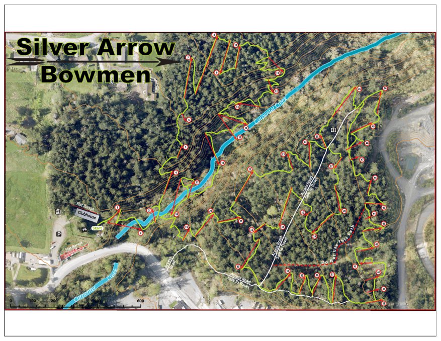 Archery Map Geo map by Silver Arrow Avenza Maps