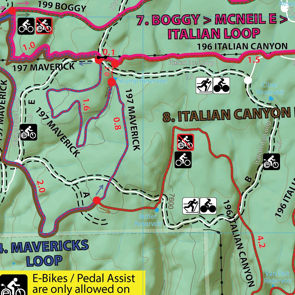 Boggy Draw Mountain Bike Trail Map, Dolores Colorado map by Big Loop