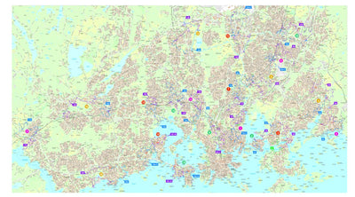 Löytöretkiä Helsingin seudulle -matkaoppaan kartta 1:20 000 map by Tapio  Palvelut Oy / Karttakeskus - Avenza Maps | Avenza Maps