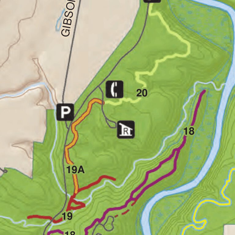 Letchworth State Park Trail Map North map by New York State Parks ...