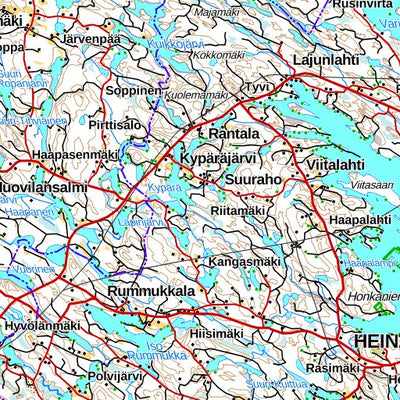 Leppävirta 1:250 000 (N5L) map by MaanMittausLaitos - Avenza Maps | Avenza  Maps