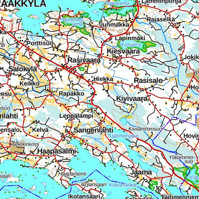 Savonlinna 1:250 000 (N5R) map by MaanMittausLaitos - Avenza Maps | Avenza  Maps