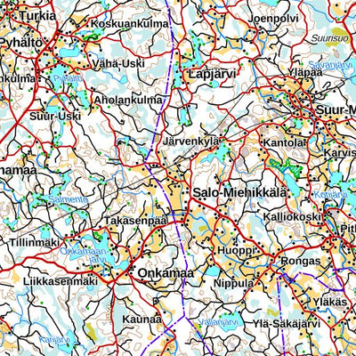 Hamina 1:250 000 (L5L) map by MaanMittausLaitos - Avenza Maps | Avenza Maps