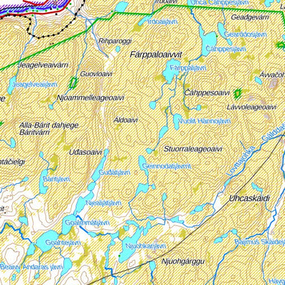 Utsjoki 1:250 000 (X5L) map by MaanMittausLaitos - Avenza Maps | Avenza Maps