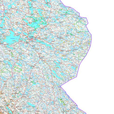 Kuhmo 1:250 000 (Q5R) map by MaanMittausLaitos - Avenza Maps | Avenza Maps