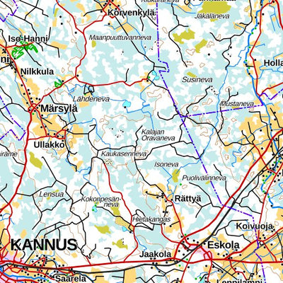 Kalajoki 1:250 000 (Q4L) map by MaanMittausLaitos - Avenza Maps | Avenza  Maps