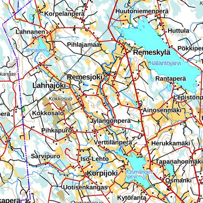 Siikalatva 1:250 000 (Q4R) map by MaanMittausLaitos - Avenza Maps | Avenza  Maps