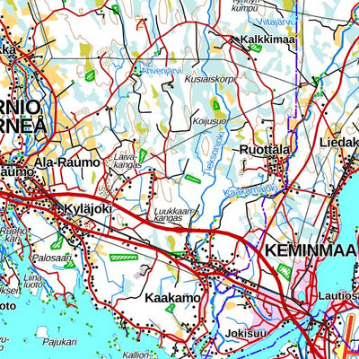 Tornio 1:250 000 (S4L) map by MaanMittausLaitos - Avenza Maps | Avenza Maps