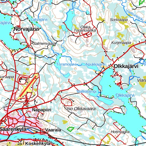 Rovaniemi 1:250 000 (T4R) map by MaanMittausLaitos - Avenza Maps | Avenza  Maps