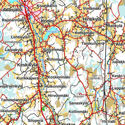 Kauhajoki 1:250 000 (N3R) map by MaanMittausLaitos - Avenza Maps | Avenza  Maps