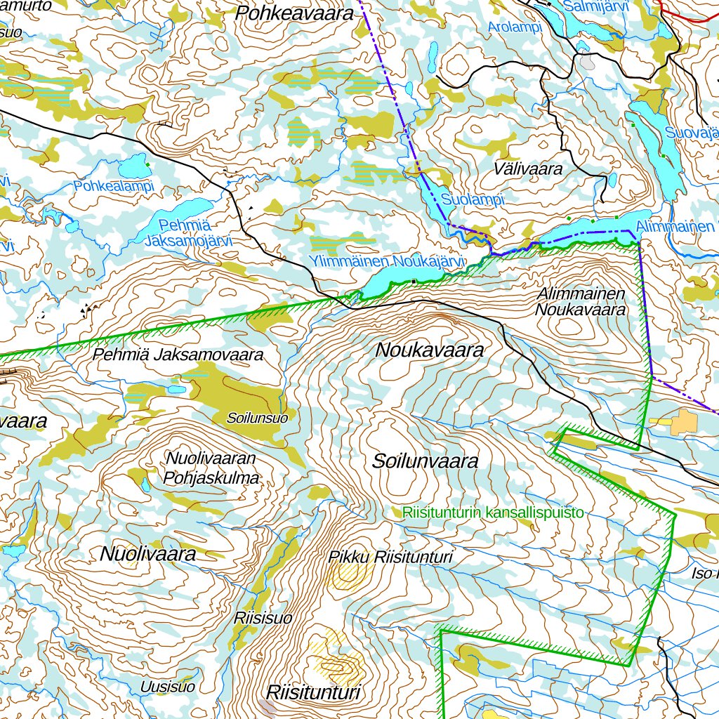 Maaninkavaara 1:100 000 (T51R) map by MaanMittausLaitos - Avenza Maps |  Avenza Maps