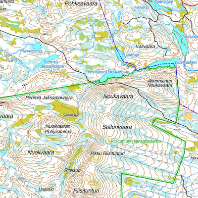 Maaninkavaara 1:100 000 (T51R) map by MaanMittausLaitos - Avenza Maps |  Avenza Maps