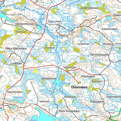 Taivalkoski 1:100 000 (S51R) map by MaanMittausLaitos - Avenza Maps |  Avenza Maps