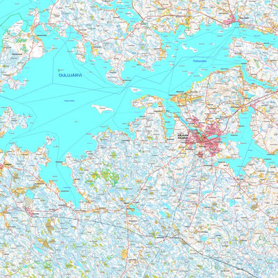 Kajaani 1:100 000 (Q52L) map by MaanMittausLaitos - Avenza Maps | Avenza  Maps