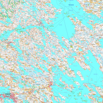 Savonlinna 1:100 000 (N53L) map by MaanMittausLaitos - Avenza Maps | Avenza  Maps