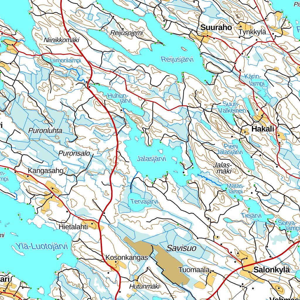 Savonlinna 1:100 000 (N53L) map by MaanMittausLaitos - Avenza Maps | Avenza  Maps