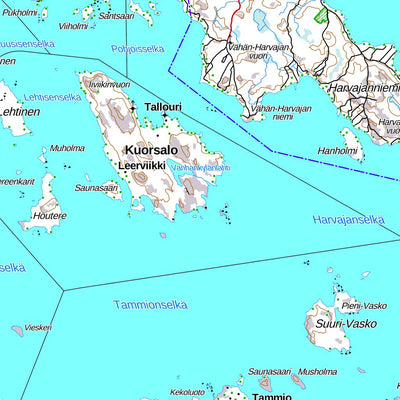 Hamina 1:100 000 (L51L) map by MaanMittausLaitos - Avenza Maps | Avenza Maps