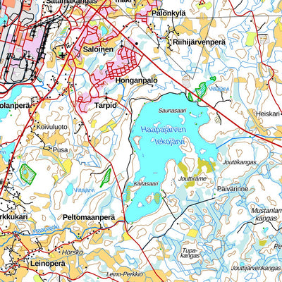 Raahe 1:100 000 (R41R) map by MaanMittausLaitos - Avenza Maps | Avenza Maps