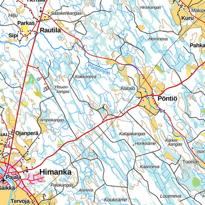 Kalajoki 1:100 000 (Q42L) map by MaanMittausLaitos - Avenza Maps | Avenza  Maps