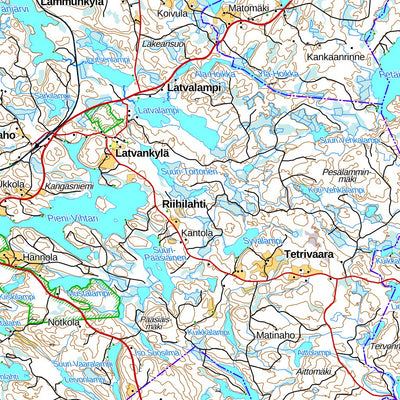 Liperi 1:100 000 (N54L) map by MaanMittausLaitos - Avenza Maps | Avenza Maps