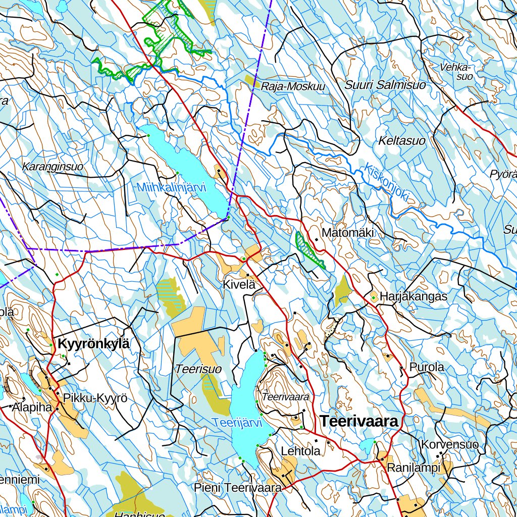 Polvijärvi 1:100 000 (P53L) map by MaanMittausLaitos - Avenza Maps | Avenza  Maps