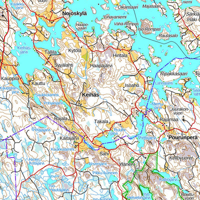 Ruovesi 1:100 000 (N41L) map by MaanMittausLaitos - Avenza Maps | Avenza  Maps