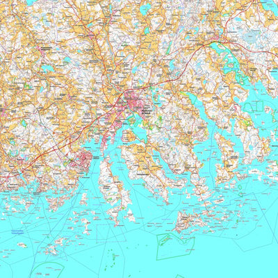 Porvoo 1:100 000 (L43L) map by MaanMittausLaitos - Avenza Maps | Avenza Maps